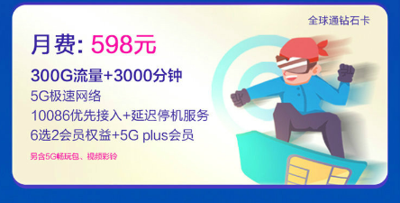 2020吉林白山白山移动5G智享598套餐 移动5G套餐(个人版)套餐资费详情